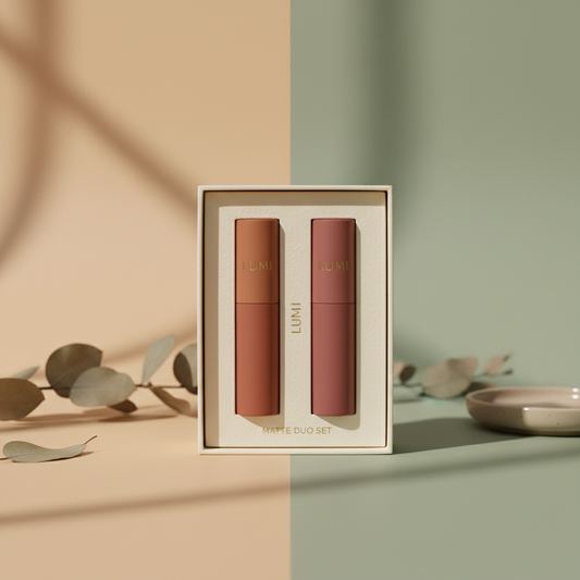 Matte Finish Lipstick Duo